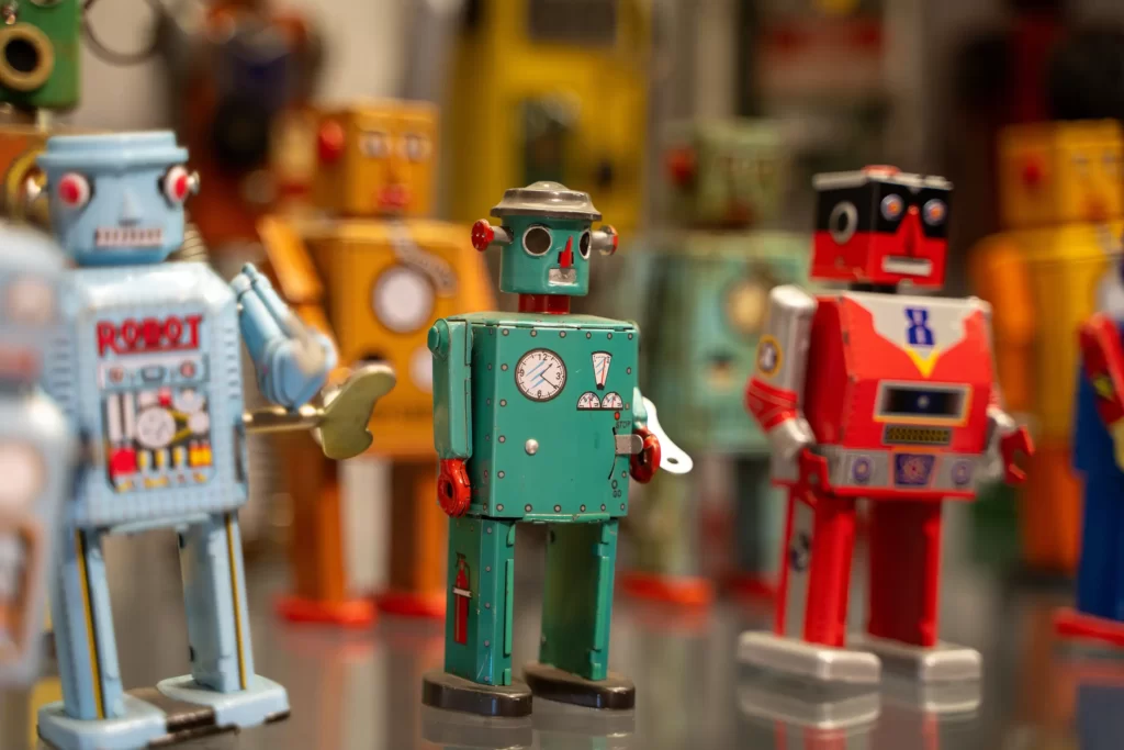 Robots che rappresentano le nuove IA